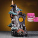 Ceramic Backflow Incense Burner with LED Light and Smoke Waterfall Design