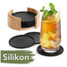 Creative Silicone Drink Coasters Set - Stylish Table Protectors for Home and Office