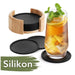Stylish Silicone Coaster Collection - Sophisticated Home and Office Accessory