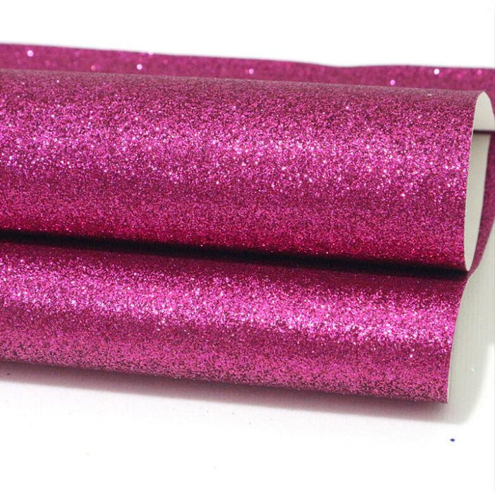 Crafty Creations: Shimmering A4 Glitter Synthetic PU Leather Sheets