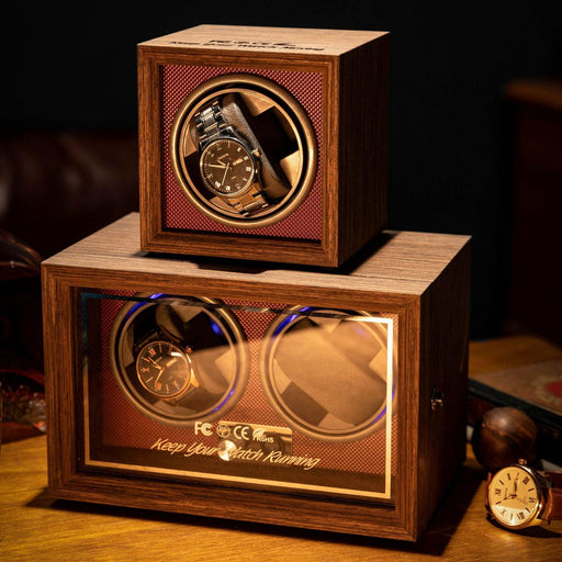 Premium Vintage Wooden Watch Winder for Exceptional Timepiece Preservation