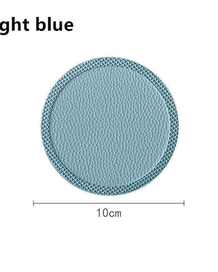 Elegant Leather Drink Coasters: Stylish Shield for Your Tabletop