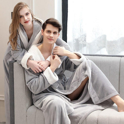 Plush Kimono Bathrobe with Elegant Fur Accents - Embrace Ultimate Comfort and Chic Style