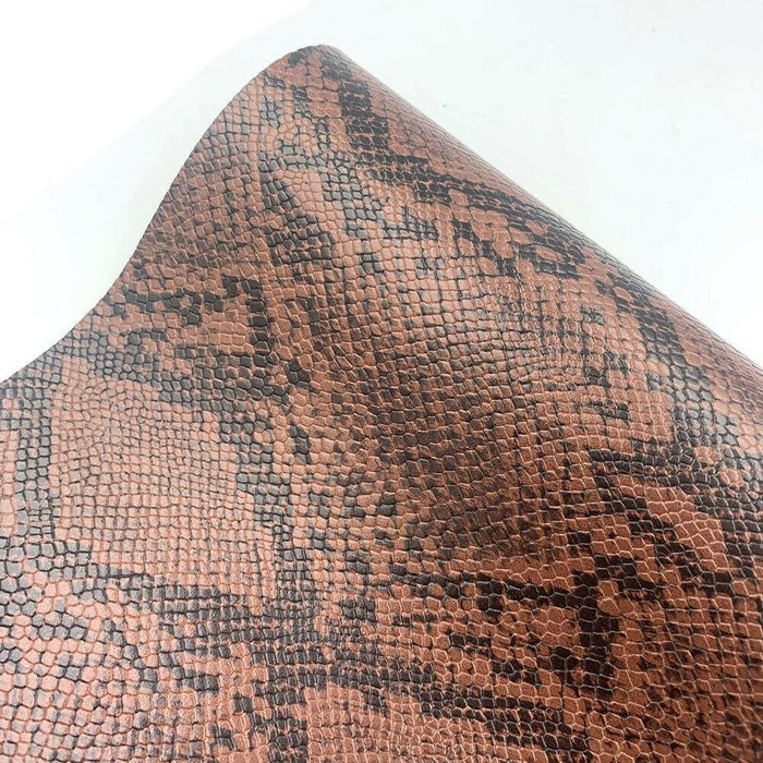 Serpentine Snakeskin Faux Leather Crafting Set - Create Trendy DIY Projects with Ease