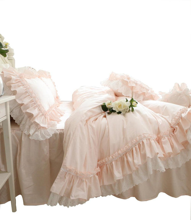 Luxurious Botanica Princess Korean Cotton Bedding Ensemble