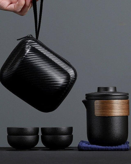 Travel-Friendly Kung Fu Tea Set: Savor Tea Anywhere