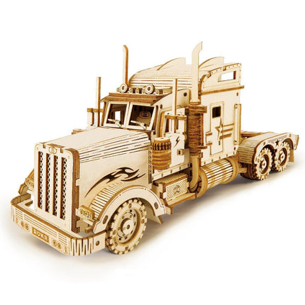 Historical 3D Wooden Army Jeep Model Kit for DIY Enthusiasts