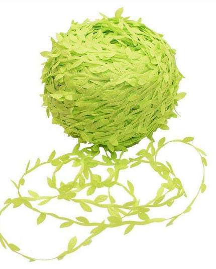 Nature-Inspired Green Ivy Vine Ribbon: Elevate Your Crafting and Decor with a Touch of Elegance