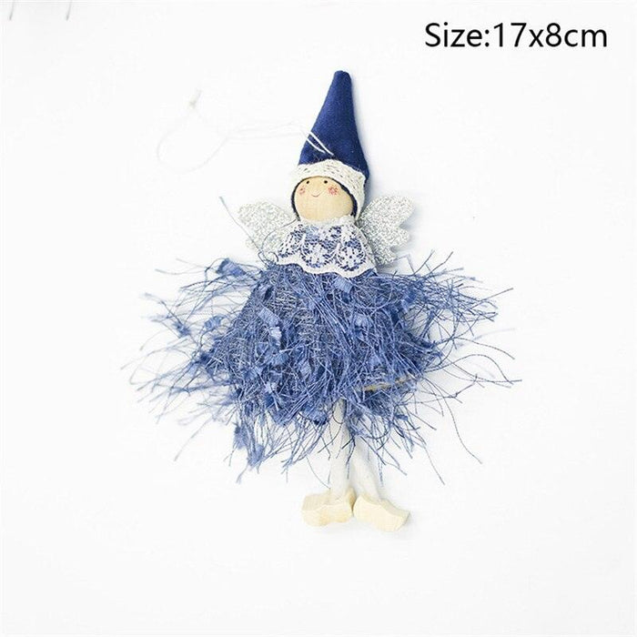Enchanted Skiing Angel Doll Ornaments for Festive Home Decor