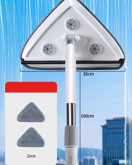 Telescopic 2-in-1 Double-Sided Squeegee System for Easy Surface Cleaning