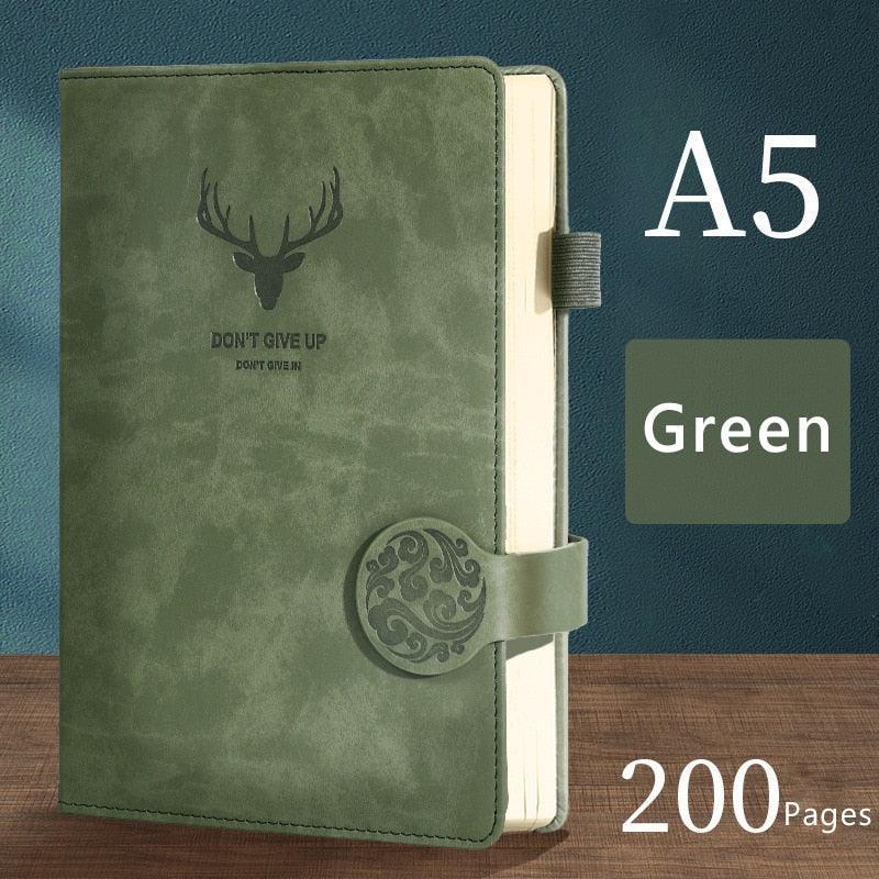 Luxurious A5 Leather-bound Journal: 200 Pages for Creative Expression