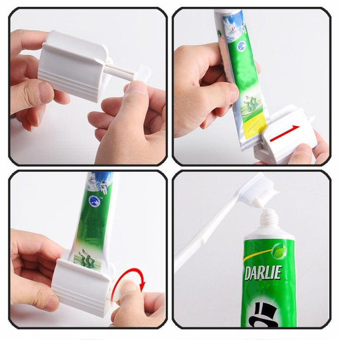 Efficient Colorful Cartoon Toothpaste and Facial Cleanser Squeezer - Eco-Friendly Bathroom Tool