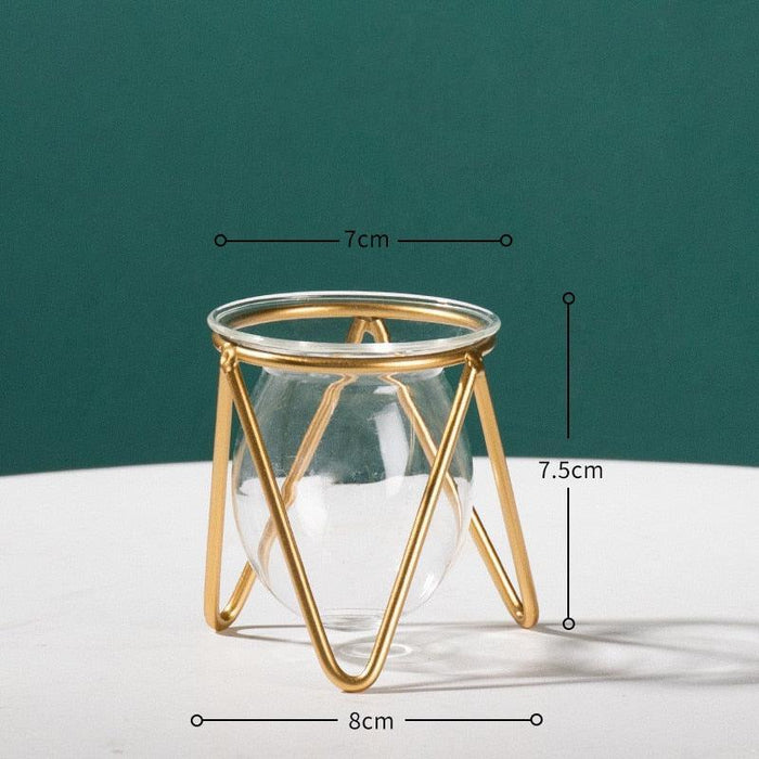 Nordic Elegance Handblown Glass Vase - Chic Decor Accent