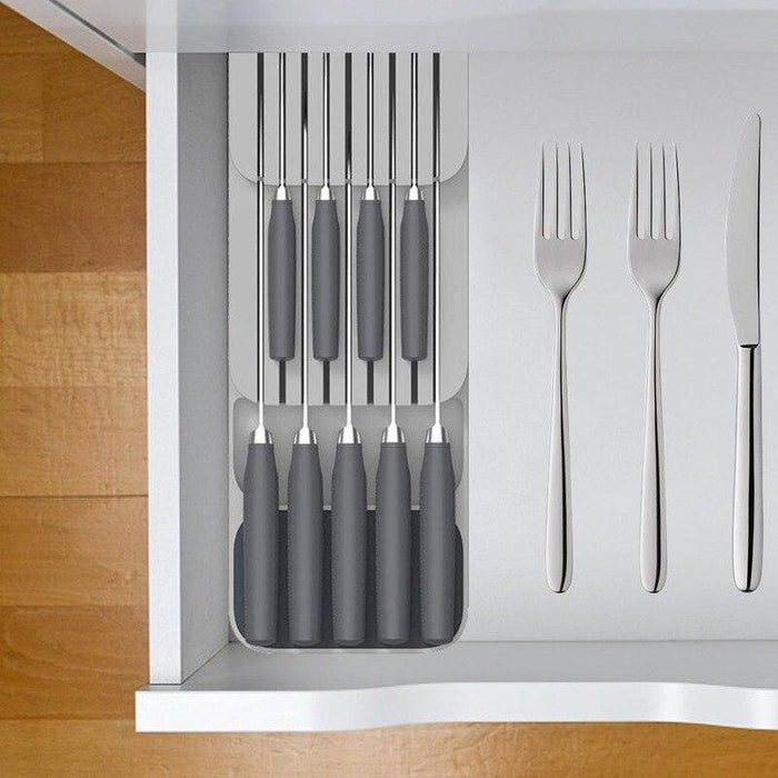 Efficiently Organize Your Kitchen with Our Compact Drawer Storage Solution - Say Goodbye to Kitchen Clutter!