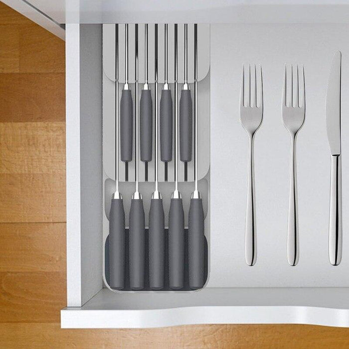 Streamline Your Kitchen with Our Space-Saving Drawer Organizer - Make Clutter a Thing of the Past!