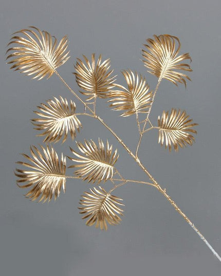 Gilded Maple Leaf Branch - Elegant Home & Office Decor Statement Piece