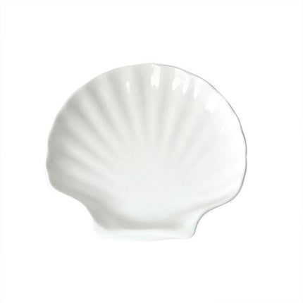 Seashell-Inspired Ceramic Plate Set: Ideal for Steak, Salad, and Desserts