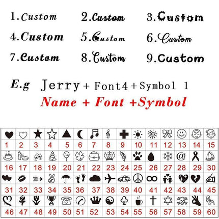 Personalized 18K Gold-Plated Stainless Steel Name ID Bangle Bracelet