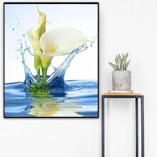 Elegant Calla Lily Diamond Painting Set - Craft a Beautiful Floral Masterpiece