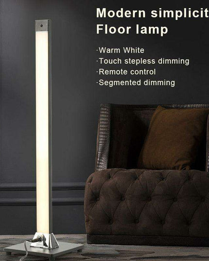 Sleek Remote-Controlled LED Floor Lamp with Dimmable Brightness for Sophisticated Indoor Ambiance