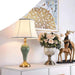 Elegant Metal and Cloth Table Lamp for Bedroom and Living Room