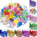 150-Piece Vibrant Acrylic Crystal Stones Set for Home Decor and Crafting