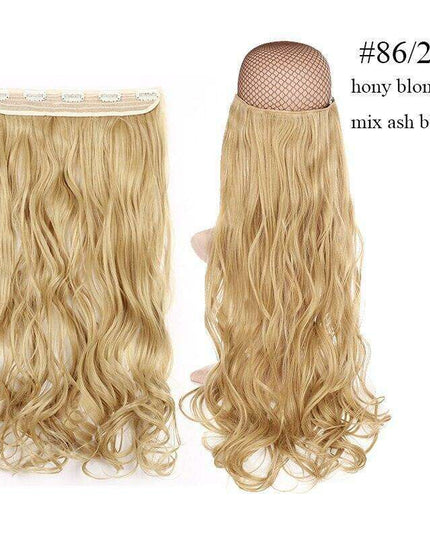 LuxeLocks 24" Curly Vibrant Synthetic Hair Extension - Effortless Glamour and Versatile Styling