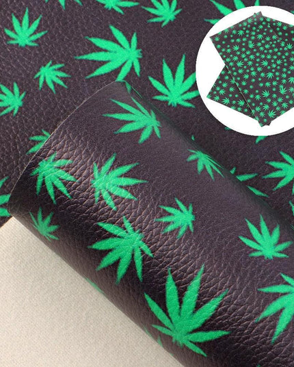 Vibrant Geometric Floral Faux Leather Craft Sheet - Elevate Your DIY Projects