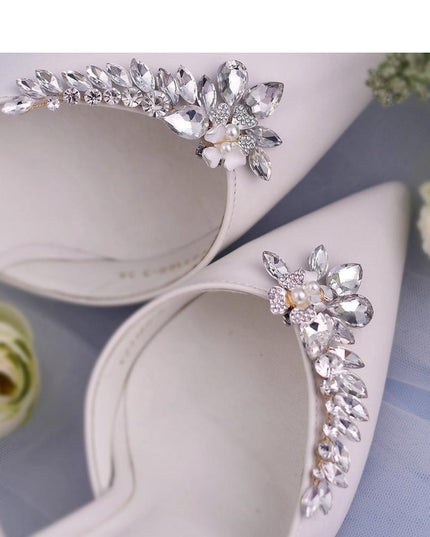 Glamorous Rhinestone Footwear Clips: Chic Accessories for Elegant Shoes