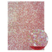 Red Glitter Fabric Sheets - A4 Size for Crafting and Sewing