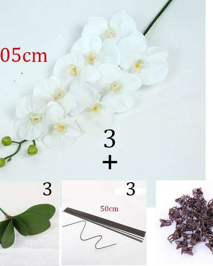 Luxurious Large Faux Orchid Display - Premium Home Décor Elegance