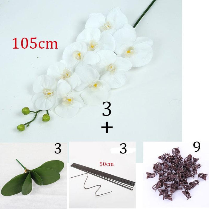 High Grade Big Artificial Orchids Arrangement - Luxury Botanica Table Flower Home Decor