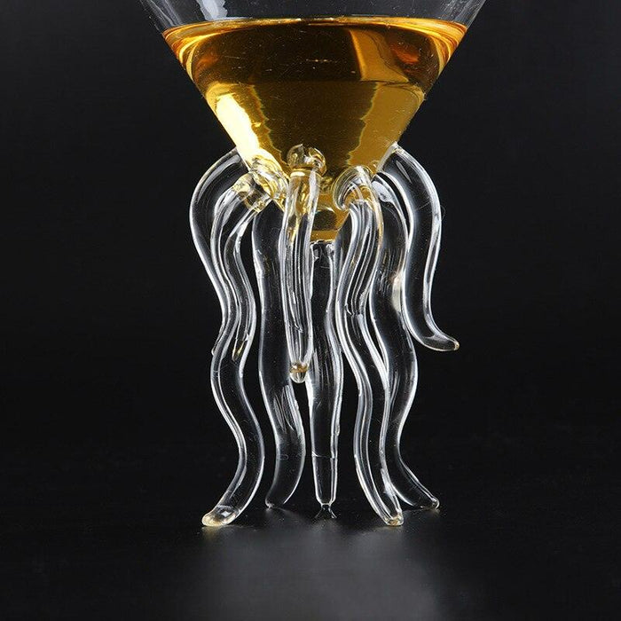 Jellyfish-Inspired Cocktail Glass Set - Perfect for Whiskey, Wine, and Martinis