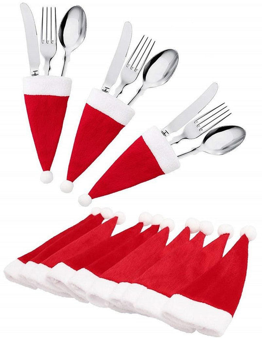 Festive Christmas Cutlery Holder Set: Add Joyful Flair to Your Dining Experience