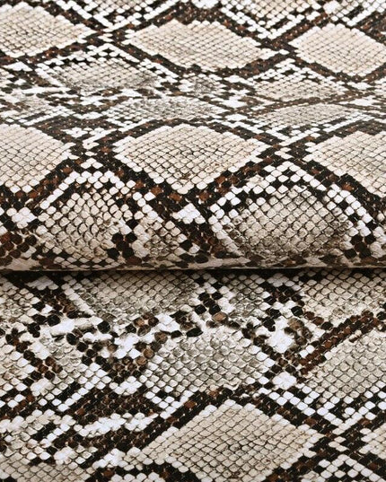 Faux Snake Skin Leather Craft Fabric - Elevate Your Creations!