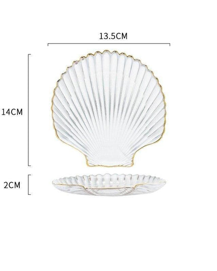 Nordic Kitchen Ocean Series Gilt-Edged Scallop Dish