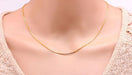 Golden Serpent Necklace - Elegant 925 Silver and 18K Gold Plated Fashion Jewelry