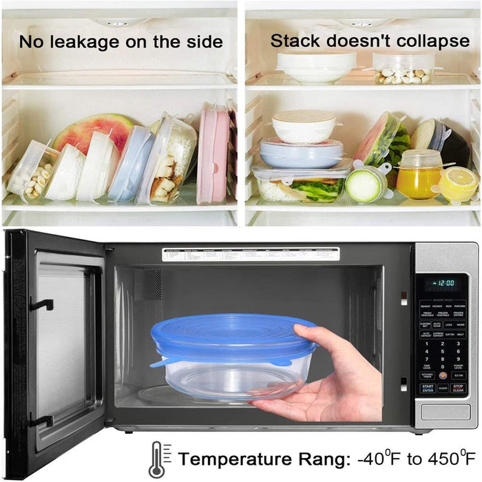 Fresh Seal Silicone Food Covers Set - Ultimate Kitchen Storage Solution with Leak-proof Design