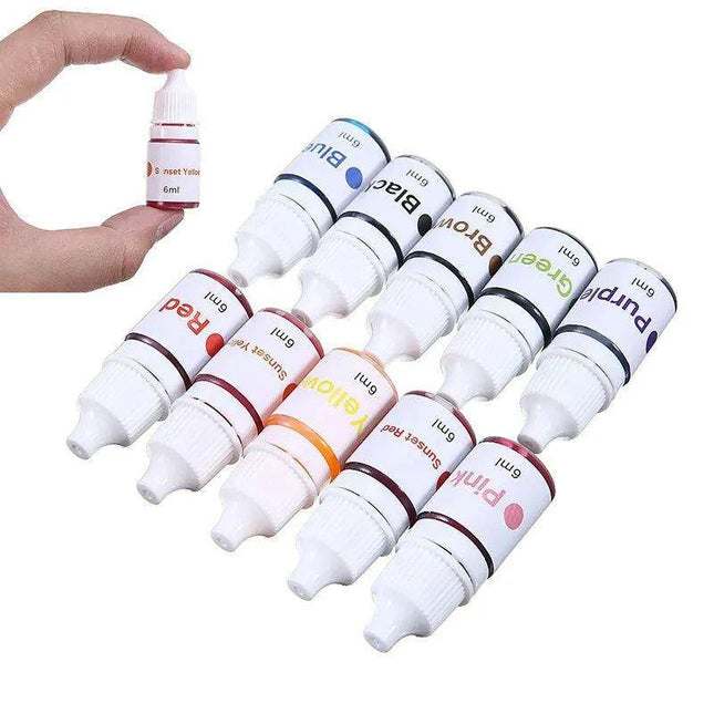 Colorful Craft Soap Dye Set - 10 Stunning Tints for Creative Bath Products