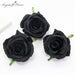 Elegant Set of 15 Real Touch Artificial Black Rose Tulip Latex Flowers with Delightful Flower Stamens