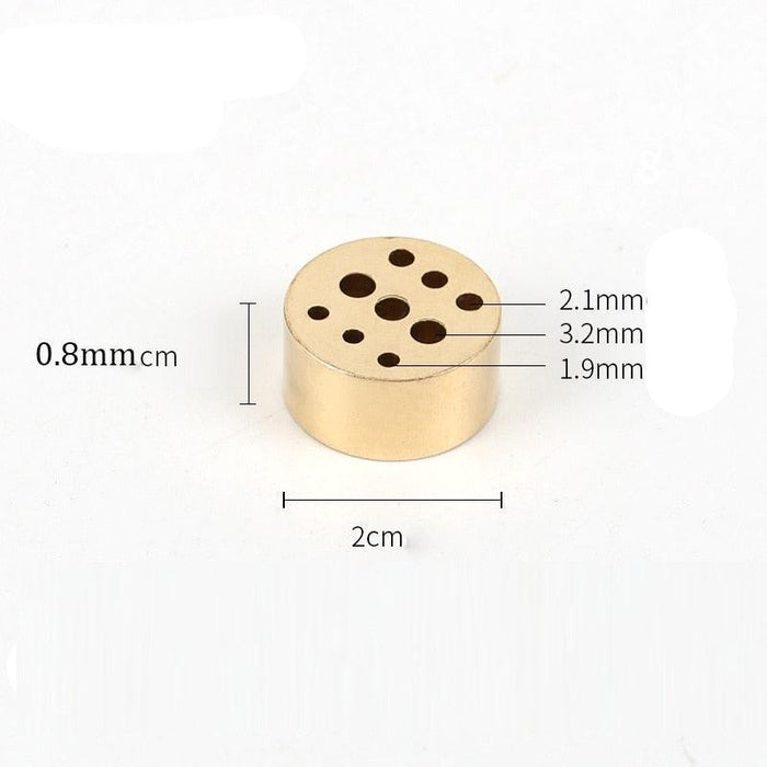 Tranquil Essence Portable Brass Incense Holder - Elegant Water Drop Design
