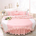 Pink Princess Castle Round Bedding Set - Super King Size