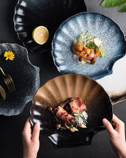 Artisanal Japanese Ceramic Plates: Sophisticated Tableware for Elevated Dining