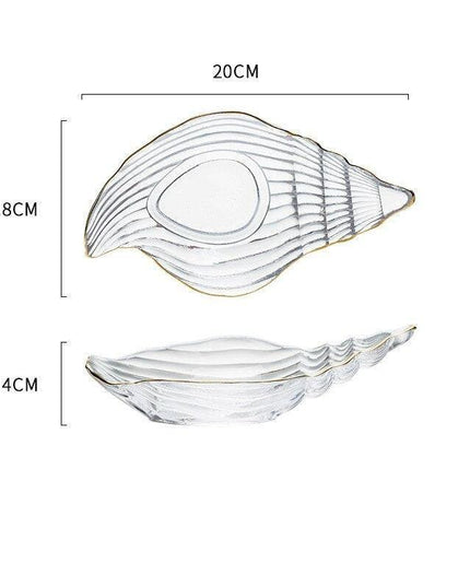 Nordic Kitchen Ocean Series Gilt-Edged Scallop Dish