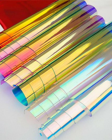 Iridescent Rainbow Holographic Crafting Vinyl - Sparkle Up Your DIY Projects