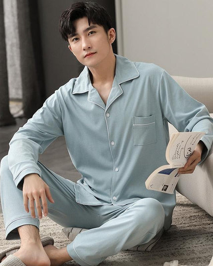 Cozy Couples Winter Cotton Pajama Set - Luxurious Sleepwear for Two