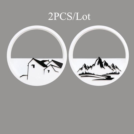 Chic Round Acrylic Wall Planter Duo for Stunning Succulent Displays