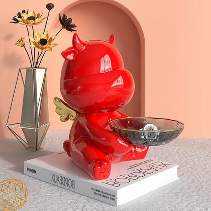 Charming Fortune Cat Key Organizer Sculpture for Modern Home Aesthetics