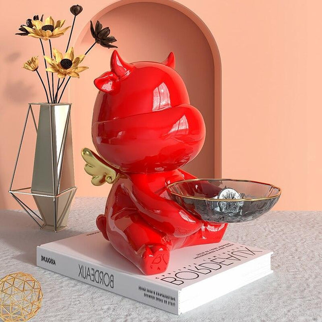 Charming Fortune Cat Key Organizer Sculpture for Modern Home Aesthetics