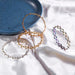 Sparkling Crystal Ring Bracelet: An Elegant Fusion of Style